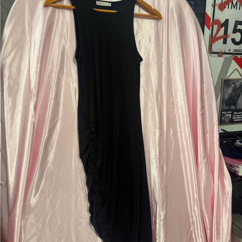 Chic Asymmetrical Black Dress